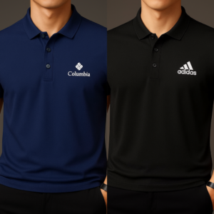 China Polo T-shirt - Navy Blue+Black